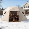 Pop-up kemping pavilon sátor 4,57x4,57 m 13 oldalú gömb alakú party sátor 12-15 fő részére