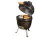  2in1 Kamado ceramic grill and smoker with thermometer, ventilation Ø 27 cm