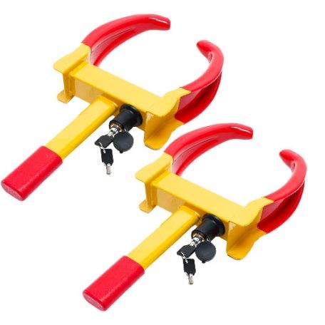 Anti-theft 1 pair of wheel guard car caravan, trailer wheel clamp Car tire tire lock 2pcs