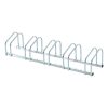 Bicycle rack bicycle storage 130x33x27 cm metal for 5 bicycles silver