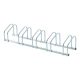 Bicycle rack bicycle storage 130x33x27 cm metal for 5 bicycles silver