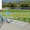 Bicycle rack bicycle storage 130x33x27 cm metal for 5 bicycles silver