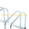 Bicycle rack bicycle storage 130x33x27 cm metal for 5 bicycles silver