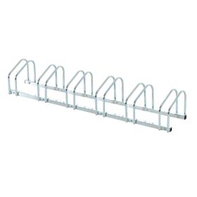   Kerékpártartó állvány bicikli tároló 160x33x27 cm fém 6 bicikli számára ezüst