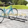 Bicycle rack bicycle storage 160x33x27 cm metal for 6 bicycles