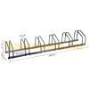 Bicycle rack bicycle storage 160x33x27 cm metal for 6 bicycles