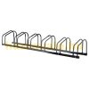 Bicycle rack bicycle storage 160x33x27 cm metal for 6 bicycles