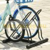 Bicycle rack bicycle storage 60x54x57 cm metal mounting stand for 2 bicycles