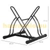 Bicycle rack bicycle storage 60x54x57 cm metal mounting stand for 2 bicycles