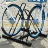 Bicycle rack bicycle storage 60x54x57 cm metal mounting stand for 2 bicycles