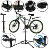 Bicycle repair and assembly stand folding adjustable height between 102 and 200 cm