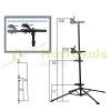 Bicycle repair and assembly stand folding adjustable height between 102 and 200 cm