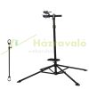 Bicycle repair and assembly stand folding adjustable height between 102 and 200 cm