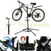 Bicycle repair and assembly stand folding adjustable height between 102 and 200 cm