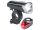 Bicycle lighting front rear bicycle light set with battery USB cable battery charging