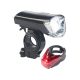 Bicycle lighting front rear bicycle light set with battery USB cable battery charging