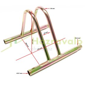   Kerékpár tároló 2 db számára kettős, tovább bővíthető kerékpártartó, toldható parkoló beltérre vagy kültérre bicikli tartó állvány