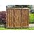 Bambusz kerítés, belátásgátló design térelválasztó 180x180 cm sötétbarna