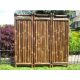 Bamboo fence, privacy design room divider 180x180 cm dark brown