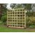 Bambusz kerítés, rácsos design térelválasztó 180x180 cm natúr
