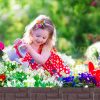 Garden decor fence 22x26 cm plastic stone-effect fence panel brown flower bed border cut-off bed border