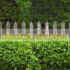 Wooden fence and boxwood picture 250x180 cm made of 19 cm tape, plastic anti-see-through wind deflector