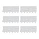 Garden decor fence 22x26 cm plastic stone-effect fence panel white flower bed border cut-off bed border