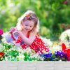 Garden decor fence 22x26 cm plastic stone-effect fence panel white flower bed border cut-off bed border