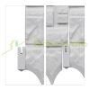 Garden decor fence 22x26 cm plastic stone-effect fence panel white flower bed border cut-off bed border