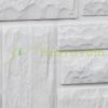 Garden decor fence 22x26 cm plastic stone-effect fence panel white flower bed border cut-off bed border