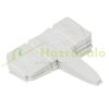 Garden decor fence 23x25 cm plastic stone-effect fence panel white flower bed border cut-off bed border