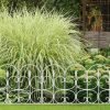 Garden decor fence 39x66x0.7 cm plastic decorative fence panel white flower bed border cut-off bed border