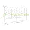 Garden decor fence 39x66x0.7 cm plastic decorative fence panel white flower bed border cut-off bed border