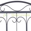 Metal garden decor fence 47x56.5x1.5 cm decorative fence panel black flower bed border cut-off bed border