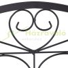 Garden decor fence 60x60 cm metal fence panel black decorative flower bed edging cut-off bed edging