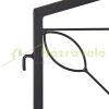 Garden decor fence 60x60 cm metal fence panel black decorative flower bed edging cut-off bed edging