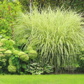   Kerti dekor kerítés 61x61 cm horganyzott acél díszes kerítéspanel fekete virágyágyás szegély leszúrható ágyásszegély