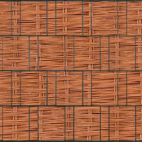   Táblás kerítésbe fűzhető kosárfonott mintás szalag 26 m hosszú 19 cm magas műanyag belátásgátló szélfogó