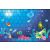 Táblás kerítésbe fűzhető halas gyerekkép 250x180 cm 19 cm-es szalagból műanyag belátásgátló szélfogó