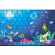 Children's picture of a fish that can be attached to a blackboard fence 250x180 cm made of 19 cm tape, plastic anti-view windbreak