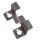 Metal clip for fixing stainless Woodlook Co-Grain wall cladding, fence element