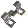 Metal clip for fixing stainless Woodlook Co-Grain wall cladding, fence element