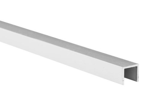 Fence side aluminum U-profile 17 mm thick