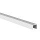 Fence side aluminum U-profile 17 mm thick