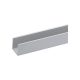 Fence cover aluminum U-profile 21 mm thick 