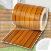 Privacy tape PVC plastic tape 35 m long 19 cm wide wooden pattern that can be attached to a fence