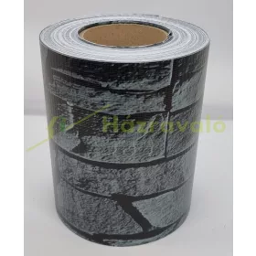   Kerítésbe fűzhető PVC műanyag szalag 35m hosszú 19cm magas sötét köves belátásgátló szélfogó