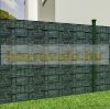 Keritésbe fűzhető PVC műanyag szalag 70m hosszú 19cm magas tört köves sötét belátásgátló szélfogó