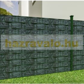   70 m Kőmintás kerítésbe fűzhető PVC szalag tört köves műanyag belátásgátló szélfogó