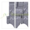 Garden decor fence 22x26 cm plastic stone-effect fence panel gray flower bed border cut-off bed border